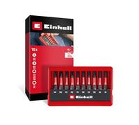 Originale Einhell set di punte a percussione da 10 pezzi (punte da 50 mm PH/PZ/T/H, acciaio S2, gambo E 6.3, cassetta tascabile con funzione di impostazione)