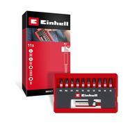 Originale Einhell set di punte a percussione da 11 pezzi (punte a percussione da 25 mm PH/PZ/T/H, acciaio S2, portapunte magnetico E 6.3, cassetta tascabile con funzione di impostazione)