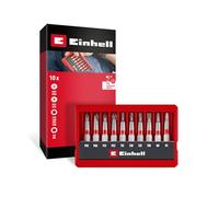 Originale Einhell set di punte da 10 pezzi (punte da 50 mm PH/PZ/T/H, acciaio S2 sabbiato, gambo E 6.3, cassetta tascabile con funzione di impostazione)