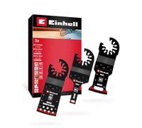 Originale Einhell set multiutensile, 3 pezzi (lame per seghe a tuffo, HCS, BIM, rimozione trucioli, rivestimento in PTFE)