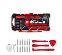 Originale Einhell Set Riparazione Smartphone 18 pz LS (12 inserti CR-V, cacciavite ergonomico, utensili apertura, ventosa, per dispositivi elettronici)