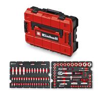 Originale Einhell Valigetta Attrezzi Officina E-Case 92 pz (Attrezzatura, Bussole Auto, Bit, Cricchetti, Prolunghe, Sistema E-Case)