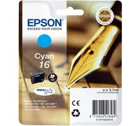 ORIGINALE Epson Cartuccia d'inchiostro ciano C13T16224012 16 165 pagine 31ml standard