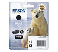 ORIGINALE Epson Cartuccia d'inchiostro nero C13T26014012 26 220 pagine 62ml standard