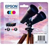 Epson 502 Serie Binocolo, Cartuccia originale getto d'inchiostro, Formato Standard, Multipack 4 Colori