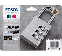 Originale EPSON Padlock 35XL per WF-4720DWF, WF-4725DWF, WF-4730DTWF, WF-4740DTWF Nero, Ciano, Magenta, Giallo