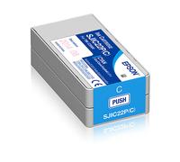 ORIGINALE EPSON Sjic22P: Ink Cartridge For Colorworks C3500 Ciano