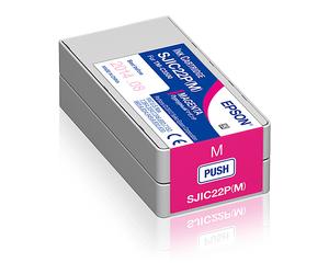ORIGINALE EPSON Sjic22P: Ink Cartridge For Colorworks C3500 Magenta