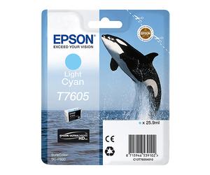 ORIGINALE EPSON T7605 Ciano chiaro