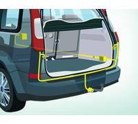 Originale Ford Kit collegamenti elettrici per gancio traino connettore a 13 pin