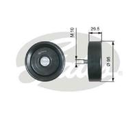 Originale GATES Guida di Guida Cinghia Scanalata T36419 per Hyundai Kia
