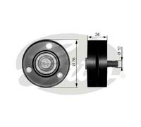 Originale GATES Rullo Di Guida Per Cinghia A Fessura T36083 Per Seat Skoda VW