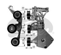 Originale GATES Rullo Tensionatore Cinghia Poly-V T38465 Per Mercedes-Benz