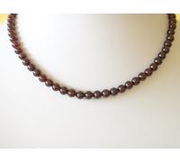 Originale Granato Rosso Pietra 5.5mm - 6mm Collana 6 MM Perline Varie Lunghezze