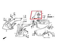 Originale HONDA OEM Serbatoio Carburante Tappo CRF250R CRF250X CRF450R 02 03 04