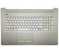 Originale HP 17-BY 17-CA Touchpad Palmrest Cover Keyboard US Int Argento