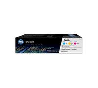 Originale HP 3 Cartucce Originali Di Laserjet 126A Ciano, Magenta, Giallo