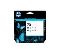 HP 70 C9408A, Testina di Stampa Originale da 100 Pagine, Compatibile con Stampanti DesignJet Z2100, Z3100, Z3200 e Z5200, Blu e Verde