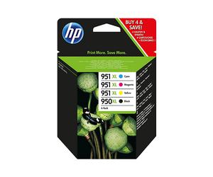 Originale HP 950Xl High Yield Nero 951Xl High Yield Cyano Magenta Giallo 4-Pack S 4 Pz Cmyk Nero, Ciano, Magenta, Giallo