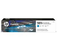 Originale HP ciano originale ad altissima capacità PageWide 981Y Ciano