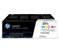 HP Confezione da 3 cartucce toner ciano/magenta/giallo originale ad alta capacità LaserJet 201X