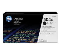 Originale HP Toner 2 pz. originali di nero ad alta capacità LaserJet 504X Nero