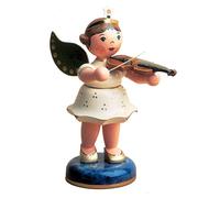Originale Hubrig Arte Popolare Angelo Con Violino Erzgebirge