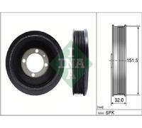 Originale INA Puleggia Albero a Gomiti 544 0123 10 per Chevrolet Opel