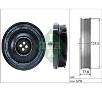 Originale INA Puleggia Albero a Gomiti 544 0137 10 per BMW