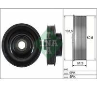 Originale INA Puleggia Albero a Gomiti 544 0141 10 per Ford