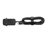 Lenovo 65W USB-C Wall Adaptor: Caricatore da Parete con Protocollo PD 3.0 per Ricarica Rapida. Compatibile con Laptop e Dispositivi USB-C. Include Cavo da 1.7 m e Uscita Regolabile - Nero