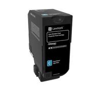 Lexmark 74C2SCE cartuccia toner 1 pz Originale Ciano