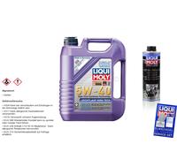 Originale Liqui Moly Set 5L Leichtlauf High Tech 5W-40 Pro-Line Motorspülazione