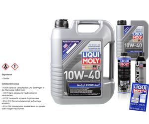 Originale Liqui Moly Set 6L MoS2 Bassa Visciosità 10W-40 Cera Tec pro-Line