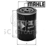 Originale MAHLE Ricambio Avvitabile Filtro Olio Motore OC 274 OC274