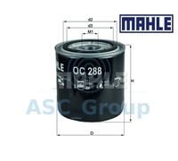 Originale MAHLE Ricambio Avvitabile Filtro Olio Motore OC 288 OC288