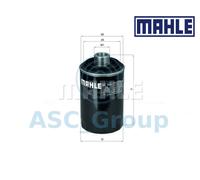 Originale MAHLE Ricambio Avvitabile Filtro Olio Motore OC 456 OC456