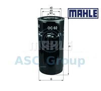 Originale MAHLE Ricambio Avvitabile Filtro Olio Motore OC 60 OC60