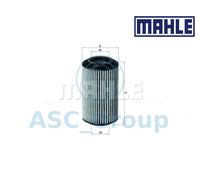 Originale MAHLE Ricambio Filtro Olio Motore Inserti Ox 153/7d2 OX153/7D2