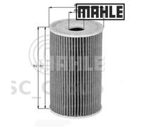 Originale MAHLE Ricambio Filtro Olio Motore Inserti OX 156D OX156D