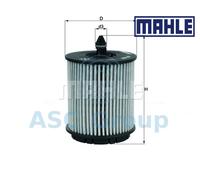 Originale MAHLE Ricambio Filtro Olio Motore Inserti OX 258D OX258D