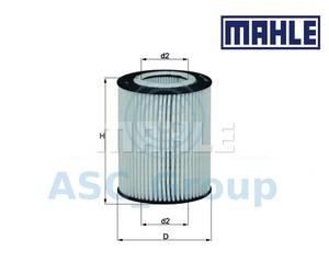 Originale MAHLE Ricambio Filtro Olio Motore Inserti OX 433D OX433D