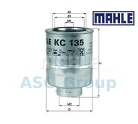 Originale MAHLE Ricambio Motore Avvitabile Filtro Carburante KC 135D