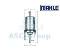 Originale MAHLE Ricambio Motore con Cavo Filtro Carburante Kl 156 /1