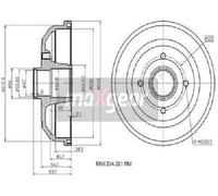 MAXGEAR Tamburo freno