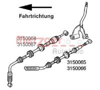 Originale METZGER Cavo Cambio 3150064 Per Citroën Fiat Peugeot