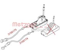 Originale METZGER Cavo Del Cambio 3150174 Per MINI