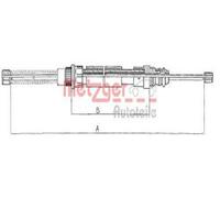 Originale METZGER Cavo Del Freno Di Emergenza 11.607 Per Peugeot