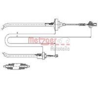 Originale METZGER Cavo Di Attuazione Del Frizione 11.2871 Per Renault
