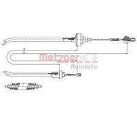 Originale METZGER Cavo Di Attuazione Del Frizione 11.2871 Per Renault